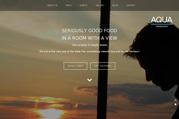 Aqua theme site design template sample