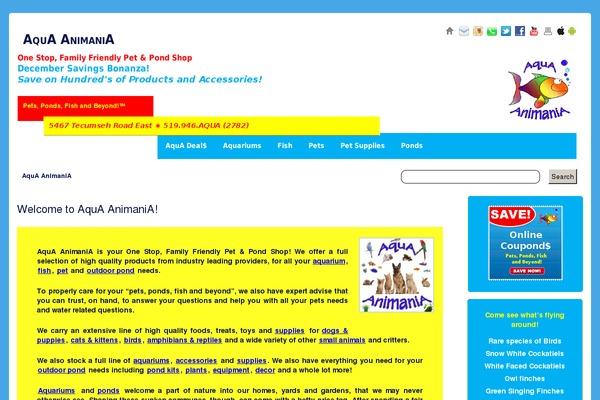 Aqua theme site design template sample