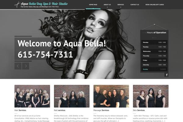 HairPress theme site design template sample