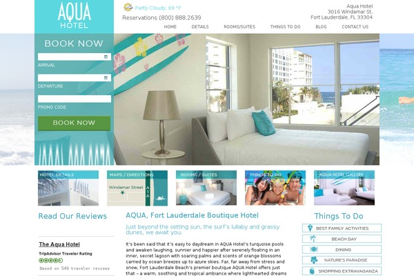 Aqua theme site design template sample