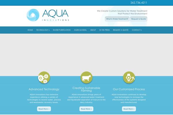 Aqua theme site design template sample