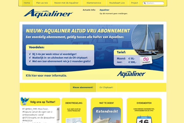 aqualiner.nl site used Waterbus