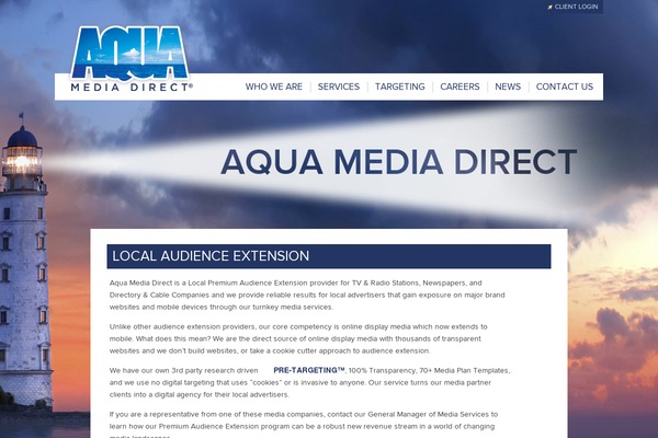 Aqua theme site design template sample