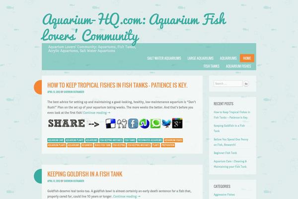 Something Fishy theme site design template sample