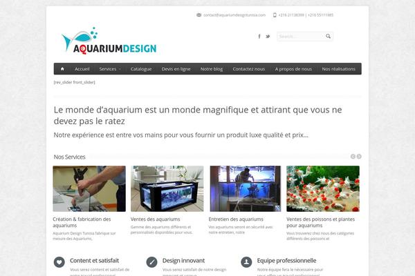 Aqua theme site design template sample