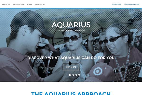 Aquarius theme site design template sample