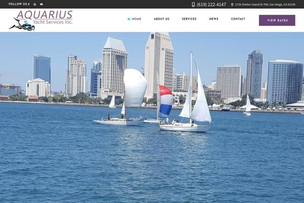 WaveRide theme site design template sample