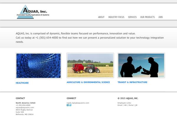 Aqua theme site design template sample