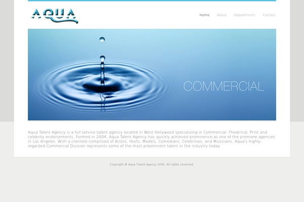 The Agency theme site design template sample