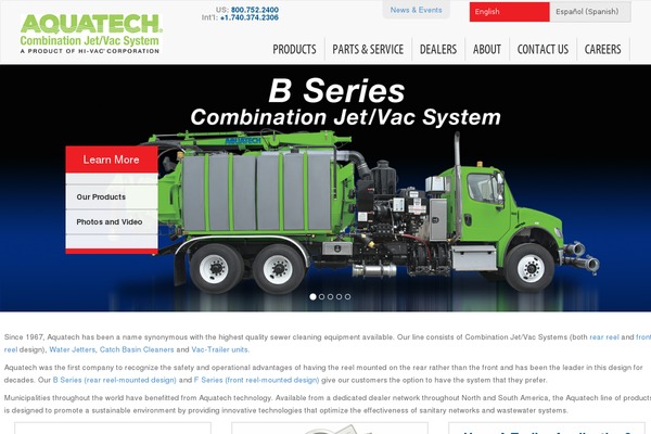 aquatechinc.com site used Hivac-wp-theme
