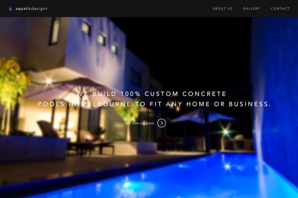 Ad theme site design template sample