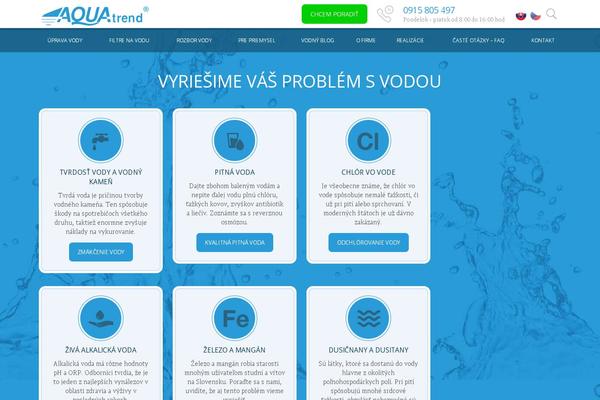 aquatrend.sk site used Blueweb