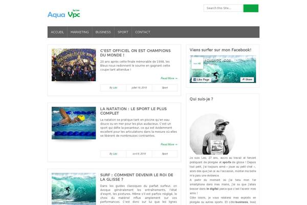 Bloggie theme site design template sample