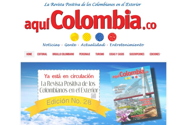 Editorial theme site design template sample