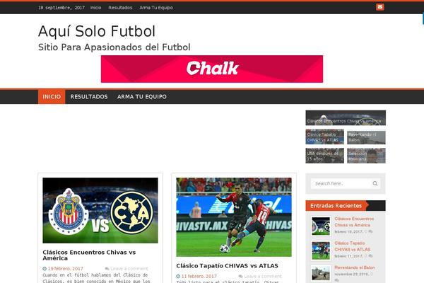 Site using Soccer Info plugin