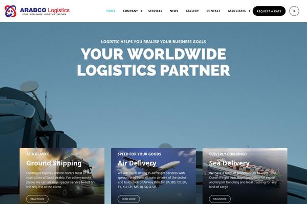 Logistic theme site design template sample