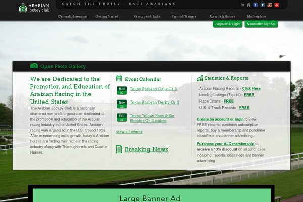 arabianracing.org site used Ajctemplate