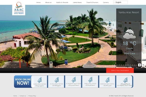 arac.com.sa site used Amr