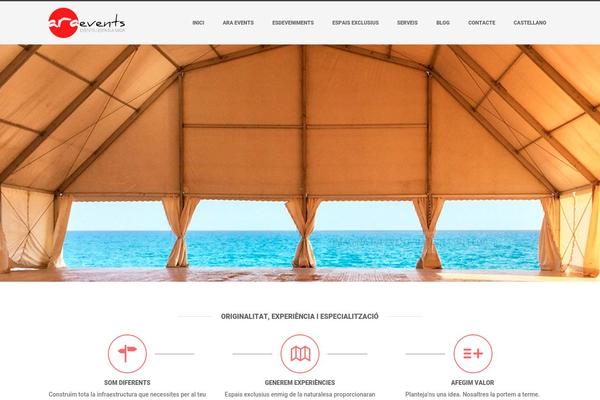 araevents.com site used Loom-theme
