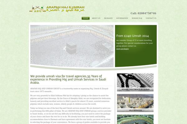 WordPress theme site design template sample