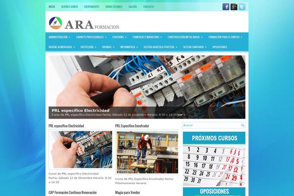 araformacion.com site used Thetech