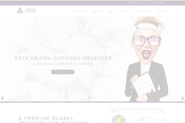 Aragon theme site design template sample