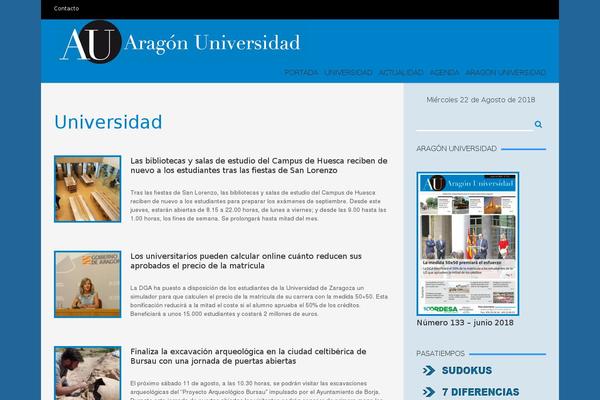 AquaMag theme site design template sample