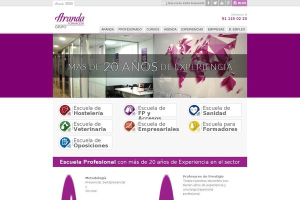 arandaformacion.com site used Comunicart-responsive