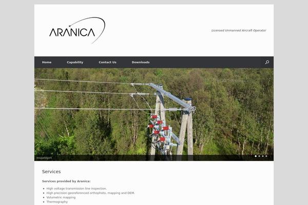 Vantage theme site design template sample