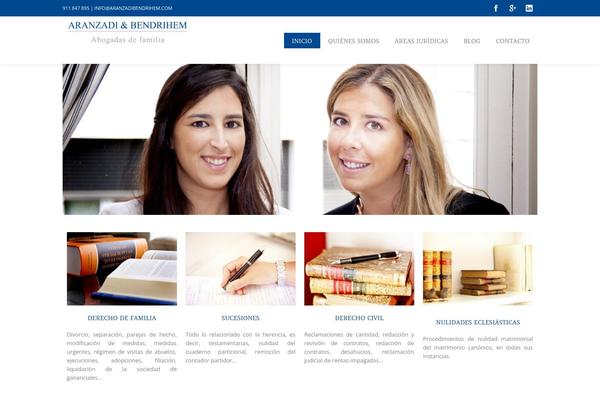 The Leader theme site design template sample