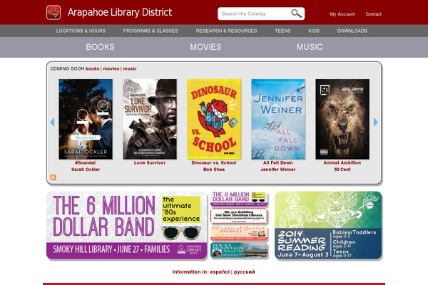 arapahoelibraries.org site used Bibliocommons