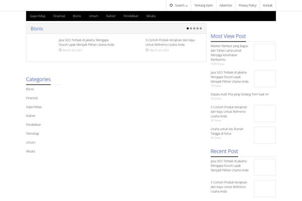 Site using Majalahpro-core plugin