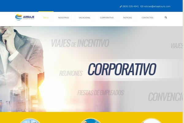 Travelo theme site design template sample