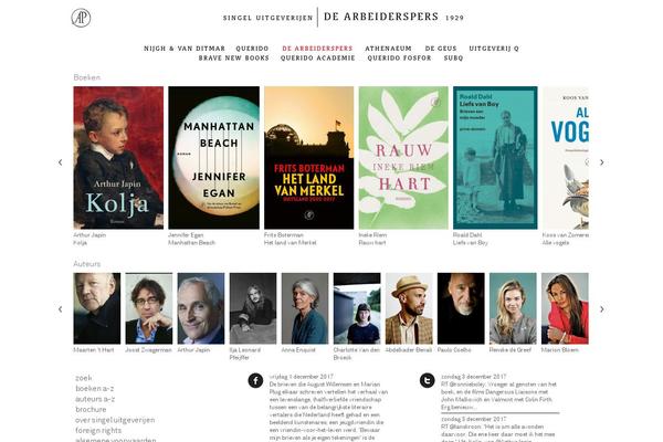 arbeiderspers.nl site used Singeltheme