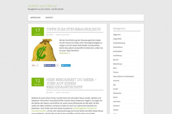 Contango theme site design template sample