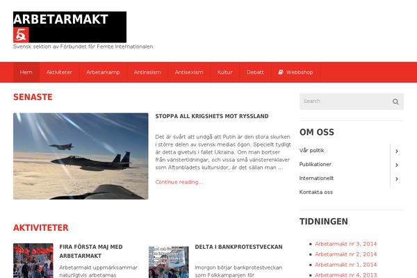 arbetarmakt.com site used 2015
