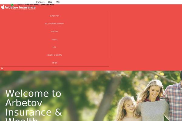 X Child theme site design template sample