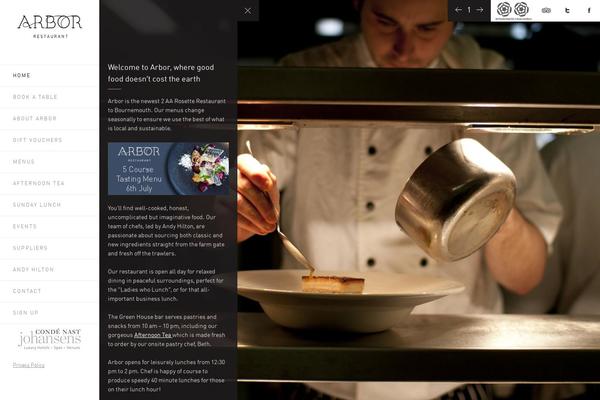 Arbor theme site design template sample