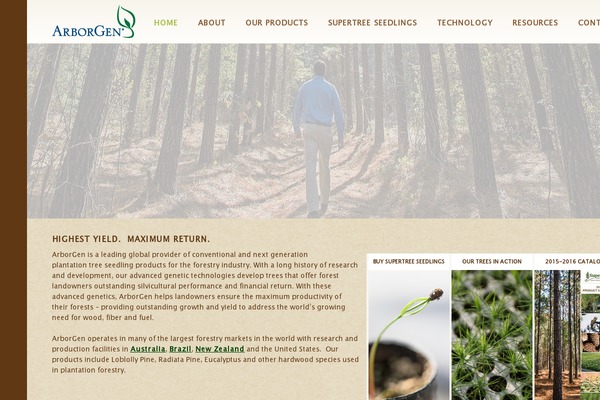 arborgen.com site used Arborgen