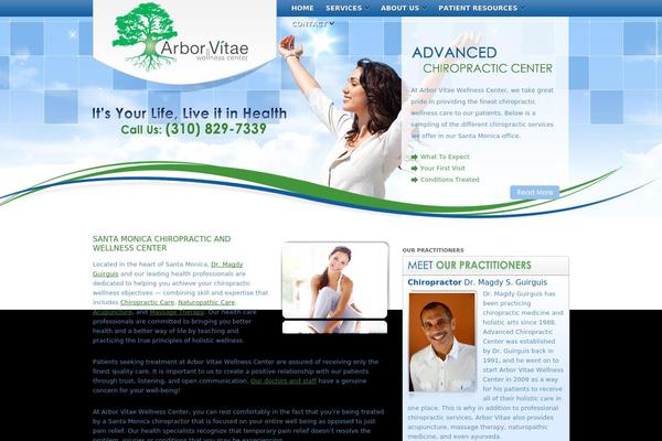 Arbor theme site design template sample