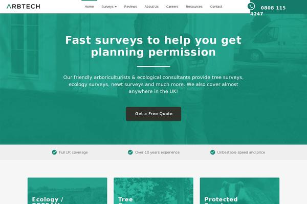 arbtech.co.uk site used Arbtech2015