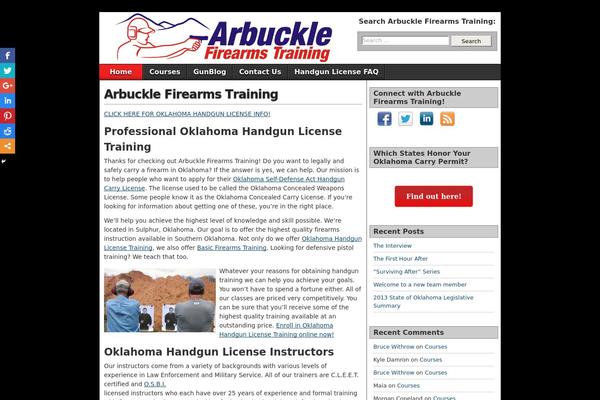 arbucklelakecabinsok.com site used Rustic_blog_theme