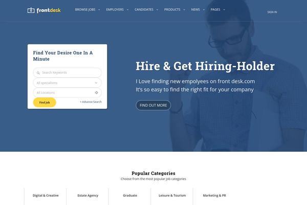 Site using Jobhunt-apply-with-facebook plugin