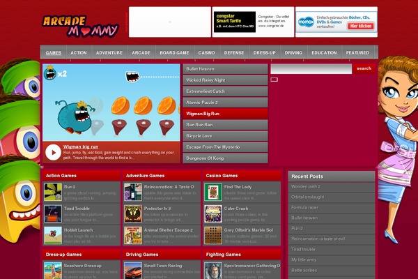 Monsterswpa theme site design template sample