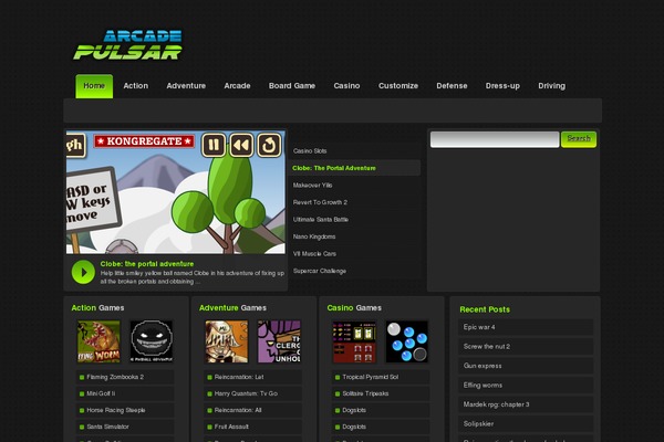 arcadepulsar.com site used Darkwpa