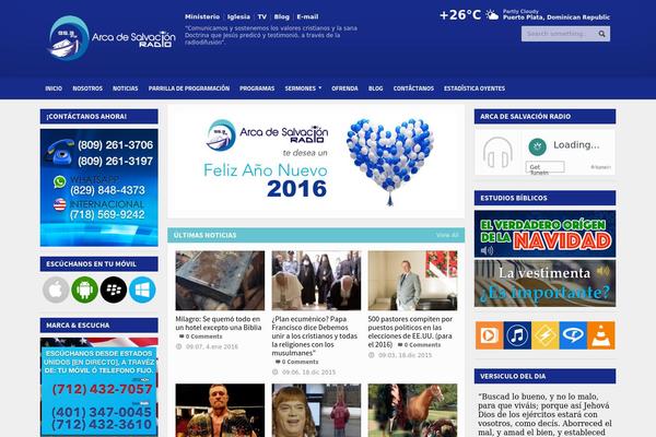 Allegro theme site design template sample
