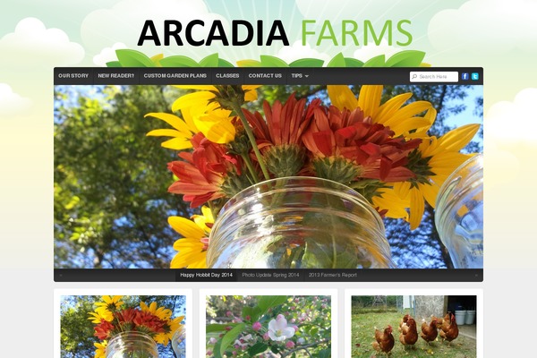 Natural theme site design template sample