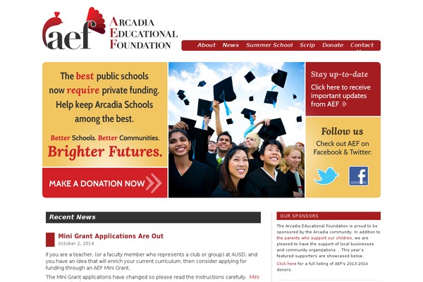 arcadiaedfoundation.org site used Aef