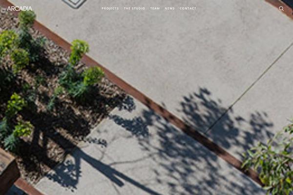 Arcadia theme site design template sample