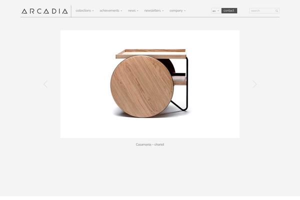 Arcadia theme site design template sample